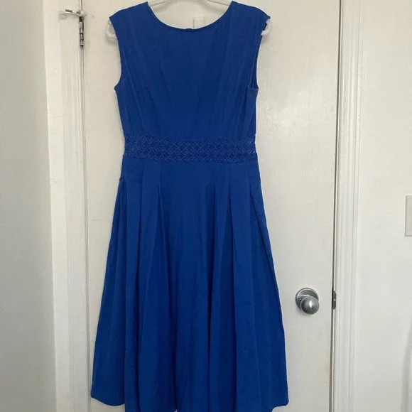 Collectif Blue Astrid Dress - Picture 3 of 5